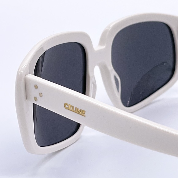 NEW CELINE SUNGLASSES CL40073I 25A WHITE OVERSIZED EYEWEAR CELINE - Picture 6 of 10